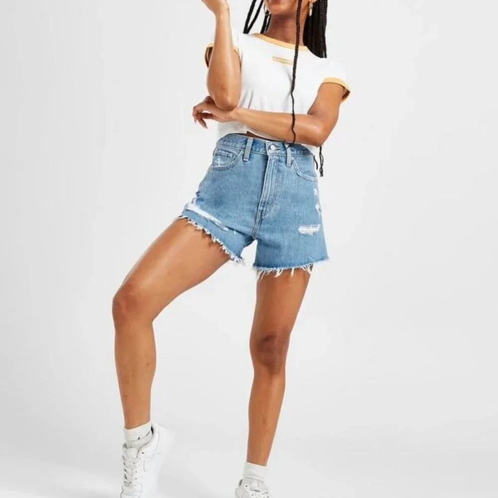 Levi's High Waisted Mom Shorts